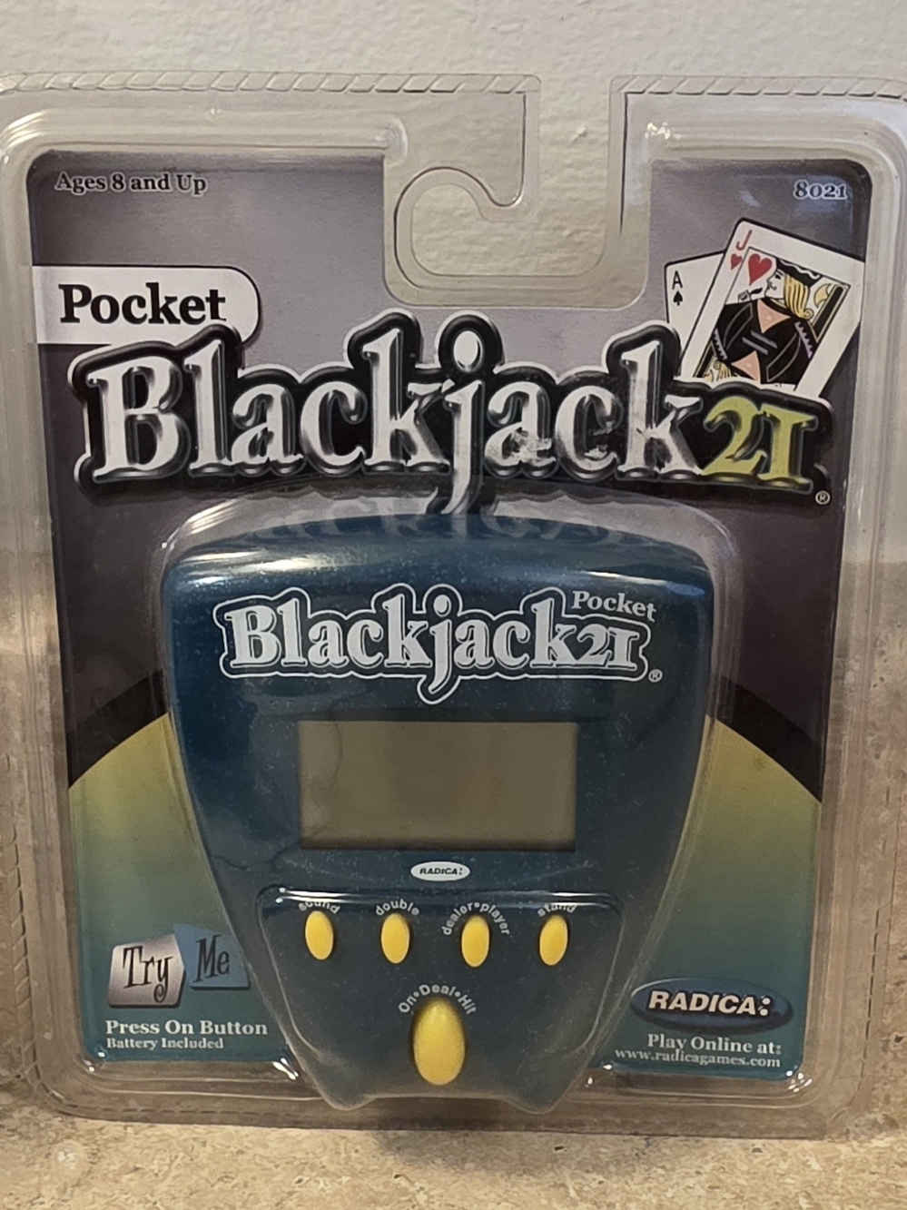 *Brand New* Pocket Blackjack 21 -Green Portable Electronic Game
